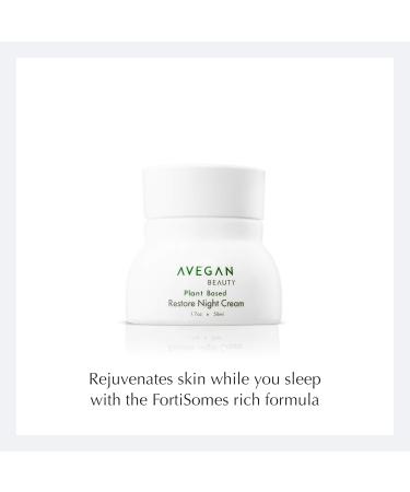 Ecco Bella Plant-Based Restore Night Cream - Anti-Aging Face Moisturizer with Vitamin C E & Chamomile Oil | Unscented | 1.7 oz | Firm Younger Skin | International Shipping - Buy Online on GoSupps.com