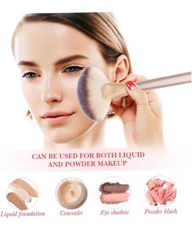 DOITOOL 1 Set Makeup Brush Blush Highlighter Applicator for Highlighter Powder Makeup Brush Makeup Tools Facial Tool Woman Cosmetic Wooden Handle Powdery - Buy Online on GoSupps.com