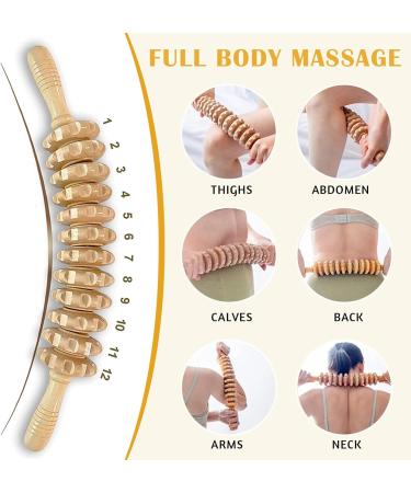 Premium Anti-Cellulite Massage Roller | Body Roller with Handle & Scooter for Legs | International Shipping Available - Buy Online on GoSupps.com