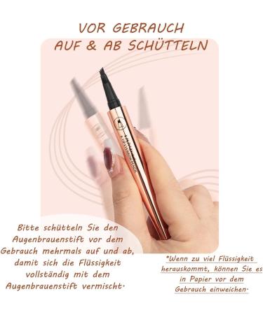 EONFAVE Microblading Eyebrow Pencil 2025 Eyebrow Pencil Hair Drawing Waterproof & SmudgeProof Magic Eyebrow Pencil with 4 Fork Tips 3D Eyebrow Color Dark Brown Natural for Men and Dark Brown 04 g 1er Pack - Buy Online on GoSupps.com