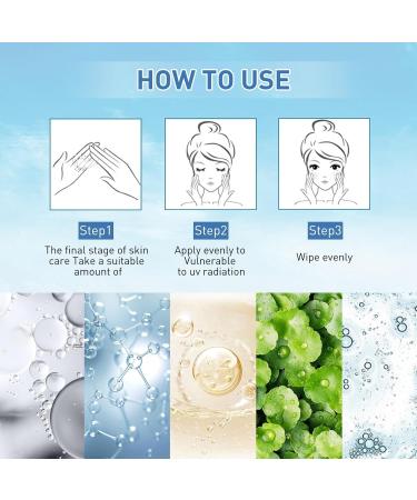 VUIPAJQC Birch Juice Moisturizing Sun Cream Anti-UV Sun Protection SPF 50+ Strong UV Protection Water-Resistant and Non-Greasy - Buy Online on GoSupps.com