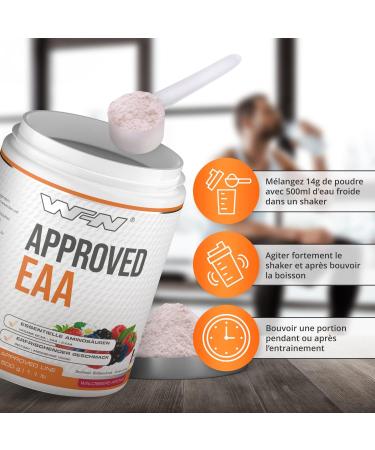WFN Approved EAA Essential Amino Acids (500g (Pack of 1) Forest Berry) - Buy Online on GoSupps.com