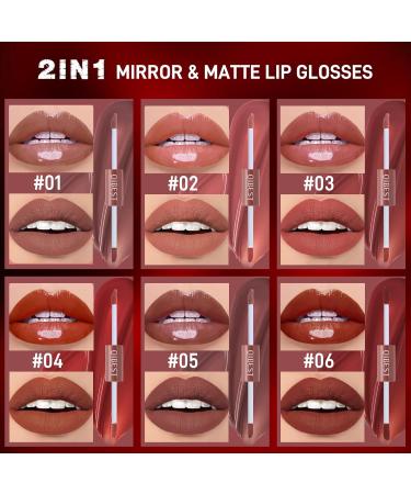 Matte Liquid Lipstick Set - 6 Colors Velvet Lip Glaze Long-Lasting & Smudge-Proof for Women | Ideal for Parties & Festivals - Buy Online on GoSupps.com