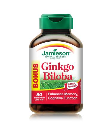 Jamieson Ginkgo Biloba Bonus Size 60+30 Caplets