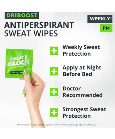 SweatBlock Antiperspirant Deodorant - Max Clinical System for Excessive Sweating & Odor | 10 Wipes + Daily Stick - Buy Online on GoSupps.com