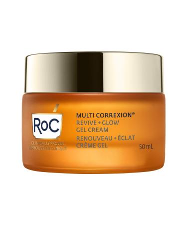 RoC Multi Correxion Revive + Glow 10% Vitamin C Blend Face Moisturizer Anti-Aging Gel Cream for Instant Glow Hypo-Allegenic & Oil-Free Skin Care 50ML