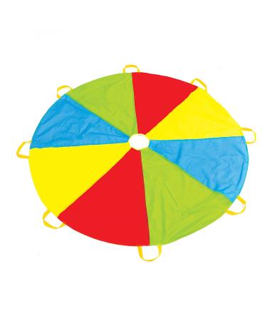 Play Platoon Parachute 6 Foot for Kids with 8 Handles Play Parachute - Multicolored Parachute