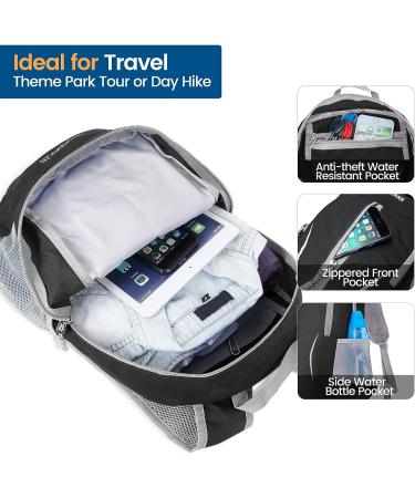 ZOMAKE 25L Packable Backpack - Lightweight & Water Resistant Daypack for Travel (Black) - Buy Online on GoSupps.com