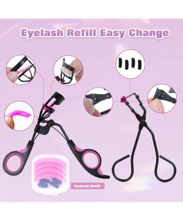 Moduskye 7-in-1 Eyelash Curler Set with 4 Replacement Pads - Long-Lasting Natural Lashes - Buy Online on GoSupps.com