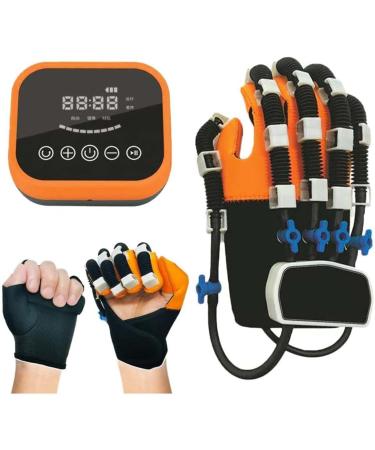 Rehabilitation Gloves Finger Orthoses Finger Straightening Brace Guard Help Patient with Hand Dysfunction to Independently Carry Out Rehabilitation Left-XL Left X-Large