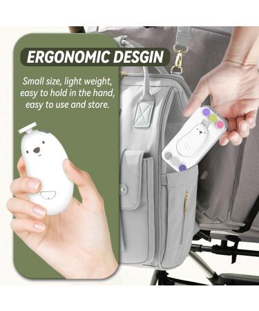 Kcvzitrds Electric Nail Clippers Rechargeable Nail Clippers with 6 Grinding Heads and LED Light Safe for and Easy to Use - Buy Online on GoSupps.com
