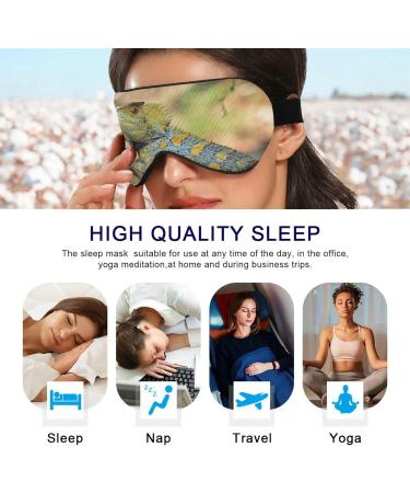 Forest Dragon Lizard Sleep Mask | Light Blocking Eye Cover for Travel & Naps | Adjustable Strap for Men & Women - Buy Online on GoSupps.com
