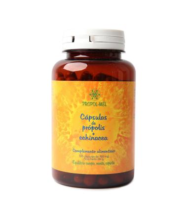Propolis capsules + Echinacea. 120 capsules x 500 mg (350 mg Propolis + 150 mg Echinacea). Dietary supplement that helps activate the immune system.