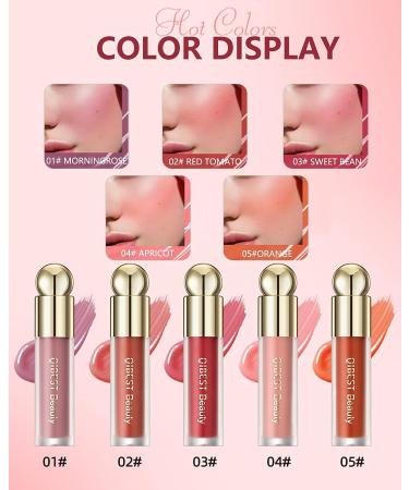 Velvet Liquid Blush - Natural-Looking Waterproof Cream Blush for Long-Lasting Cheek Beauty - 01 Morning Rose - Buy Online on GoSupps.com