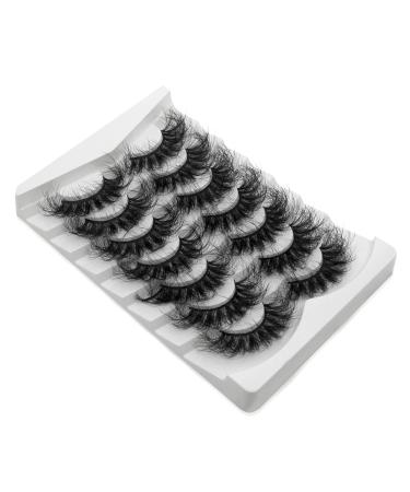 Selawasty 22mm Dramatic Fluffy False Eyelashes - 7 Pairs of 5D Curly Nerwimper Eye Lashes - Buy Online on GoSupps.com
