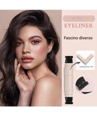 Eyeliner pen smudge-proof eye stencil waterproof and long-lasting double-tipped marker with makeup - Buy Online on GoSupps.com