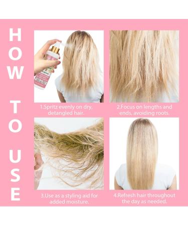 2Pcs Rose Water Spray for Hair Scalp Moisturize Rose Water for Hair Refreshing Rosewater for Hair Natural Loc Gel for Retwist Rose Water for Locs (200ml+100ml) - Buy Online on GoSupps.com