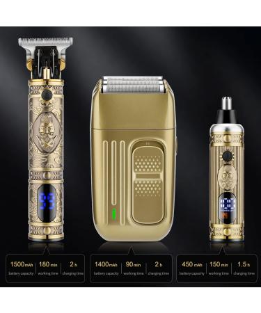 Karrte Men's Grooming Kit - Professional Hair Clippers Electric Razor Nose Trimmer & Beard Trimmer Set | Perfect Gifts for Men - 963 Bronze - Buy Online on GoSupps.com