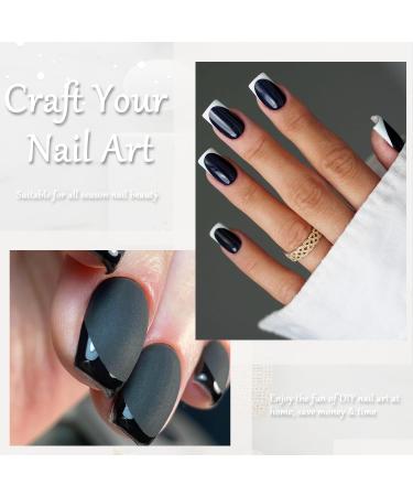 Vnicesli 2 Pack Black White Gel Nail Polish Kit Soak Off LED Nail Gel Polish Set Nail Lacquer Nail Art Manicure Salon DIY at Home Christmas Gifts Decoration - Buy Online on GoSupps.com