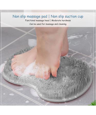 Back Scrubbing Mat & Foot Scrubber Massager | Silicone Eco-Friendly Shower Tool for Relaxation & Cleansing - Buy Online on GoSupps.com