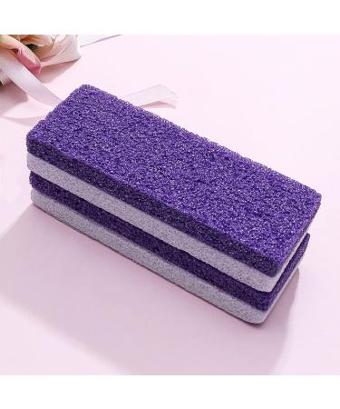 Healifty Foot Pumice Stone Callus Remover & Scrubber 2pcs - Purple | For Feet, Hands, and Body - Buy Online on GoSupps.com