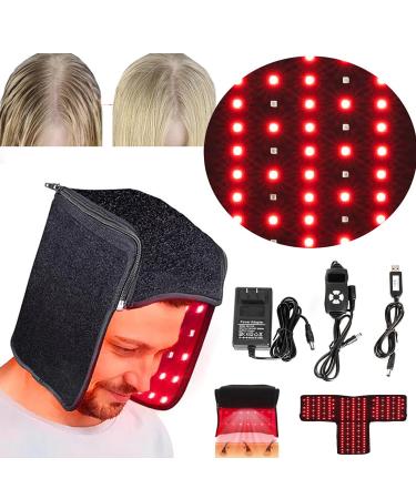 Bonnet De Croissance des Cheveux 215 LED (660+850nm) Bonnet De Th Rapie par Lumi Re Rouge pour La Croissance des Cheveux Engrenage/Synchronisation R Glable Pr Venir La Perte De Cheveux