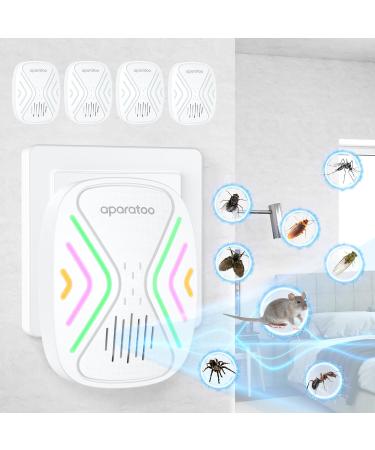 4-Pack UV Mosquito Lamp & Ultrasound Pest Control | Effective Insect Destroyer for Mice Cockroaches and Rats - Buy Online on GoSupps.com