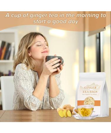 Organic Ginger Root Tea Bags - 60 Bags/6.4 Oz | Caffeine Free  Non-GMO  Pure Ginger | Natural and Additive-Free - Buy Online on GoSupps.com