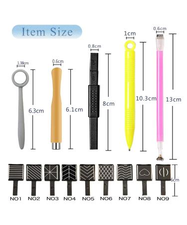 Wishesmar 14-Piece Nail Art Tool Set | DIY Magic 3D Magnetic Pencil & Cat Eye Gel Applicator | Create Stunning Cat Eye Effects - Buy Online on GoSupps.com