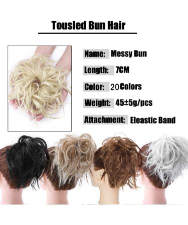 Tousled Updo Messy Bun Hair Extension Hair Piece Ponytail Updo Extensions Hairpiece Synthetic Hair Extensions Scrunchies Hair Accessories Light Brown - Buy Online on GoSupps.com