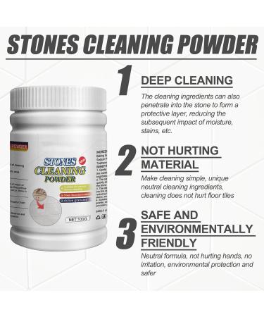 Stone Cleaning Powder | Multifunctional Cleaning Agent - Stone Cleaner Marble Polishing Powder Cleaners and Polishes for Marble Tile Granite Kitchen Cooktops 100g - Buy Online on GoSupps.com