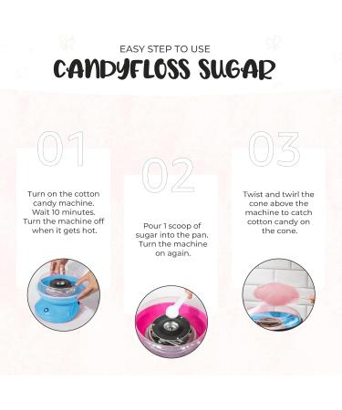 Baking Beauty and Beyond Parma Violet Flavour Premium Floss Sugar - 800g Bulk Flossing Sugar for Cotton Candy with Natural Ingredients - Buy Online on GoSupps.com