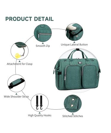 Pomelo Best Diaper Bag | Waterproof Pad 2 Stroller Hooks & Adjustable Strap | Multifunctional Travel Bag for On-the-Go | Eco-Friendly Design - Buy Online on GoSupps.com