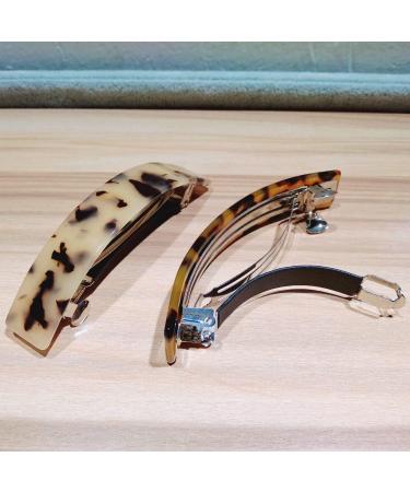 Hair Barrette 2 Pack Hair Claw Hair Barrette for Women Tortoiseshell Hair Clips for Party Travel Banquet Daily Usage Wedding Dancing Birthday Valentines Day Gifts  - Buy Online on GoSupps.com