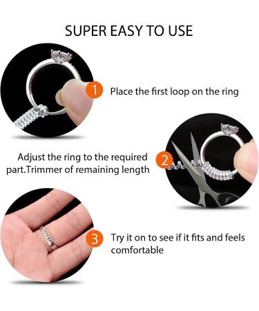 Eiito Ring Size Adjuster Set - 18 Pcs Rings Sizers for Women and Men, 2 Styles Ring Guards for Loose Rings - Ring Spacers, Fitter, Resizer - Buy Online on GoSupps.com