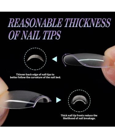 EARLMONI Extra Short Coffin Nail Tips Set - 432 Pieces Full Cover Prepolished Artificial 12 Sizes Soft Gel Nail Tips with Glue Nail File Cuticle Pusher XS Extra Short Coffin Nail Tips - Buy Online on GoSupps.com