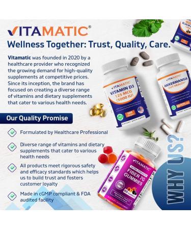 Vitamatic Lithium Orotate 5mg 240 Veggie Capsules Non-GMO Gluten Free. - 2 Pack 480 Count (Pack of 1) - Buy Online on GoSupps.com