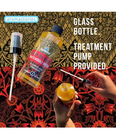 Buy Body Oil Glaze - Patchouli Musk 4oz | Luxurious Moisturizer with Essential Oils - Highly Fragrant Skin Conditioner - Buy Online on GoSupps.com