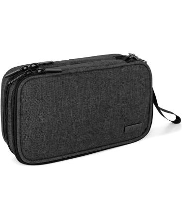 Luxja Insulin Diabetic Bag - Double Layer Insulin Pocket for Blood Sugar Devices & Diabetes Accessories - Black Version - Buy Online on GoSupps.com