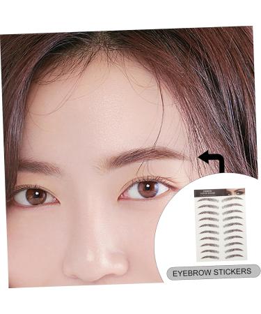 Baluue 9 Sheets Eyebrow Transfer Stickers 6d Eyebrows Stickers Eyebrow Grooming Sticker 21x14.7cm Brown - Buy Online on GoSupps.com