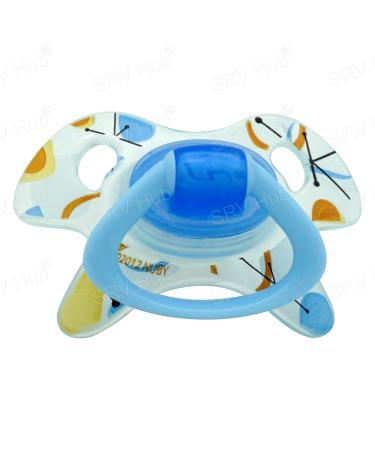 Buy Geo Silicone Pacifier Set - BPA-Free Jaw-Friendly Pacifiers for Babies (Blue & Pink) | Unisex Newborn Essentials 0-6 Months - Buy Online on GoSupps.com