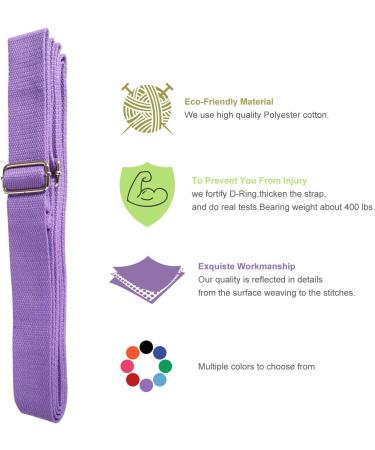 UBING Leg Stretcher Door Flexibility Trainer | Splits Trainer for Dance Ballet | Over The Door Stretch Strap for Flexibility - Light Purple - Buy Online on GoSupps.com