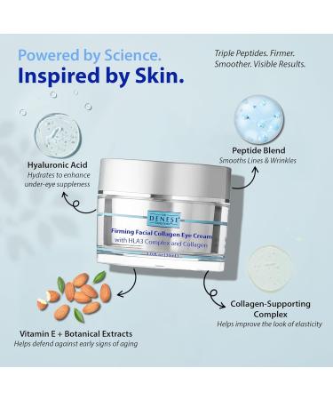 Dr. Denese SkinScience Firming Facial Collagen Eye Cream 1oz Hydrating Under Eye Treatment with Hyaluronic Acid Peptides & Ceramides for Puffiness Dark Circles Fine Lines Cruelty-Free Skin Care 1 Fl Oz (Pack of 1) - Buy Online on GoSupps.com