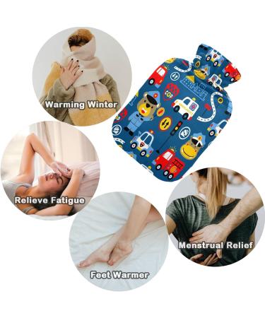 NAANLE Cartoon Bear 1L Heat Bottle - Transparent Hot Water Bottle for Bed | Hand & Foot Warmer | Pain Relief & Cold Therapy - Buy Online on GoSupps.com
