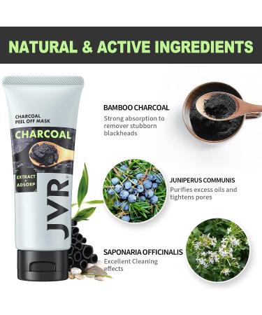 JVR Blackhead Remover Mask - Deep Cleaning Peel Off Pore Control & Oil Control - 60ml for Flawless Skin - Buy Online on GoSupps.com