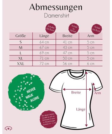 Shirtracer Women's Shirt - Never Walk Alone Paw Prints Gift for Dog Owners - Green XL - Buy Online on GoSupps.com