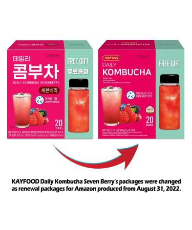 KAYFOOD Daily Kombucha Powder Tea 100g Set - Sugar Free Diet Tea with SevenBerry Flavor - Buy Online on GoSupps.com