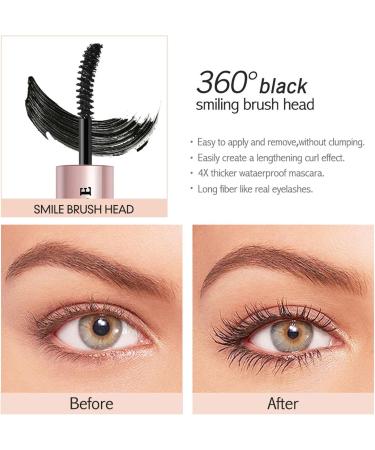 Yeeda Mascara And Eye Liner In One Piece Mascara And Eyeliner With Ultra Fine Brush Head Long Lasting Natural Eye Looking Mascara & Liquid Eyeliner 2 In 1 For Travel Microblading - Buy Online on GoSupps.com