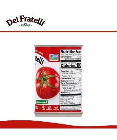 Dei Fratelli Tomato Soup - Gluten Free & All Natural - 5th Generation Recipe - 10.75 oz. cans 12 pack - Buy Online on GoSupps.com