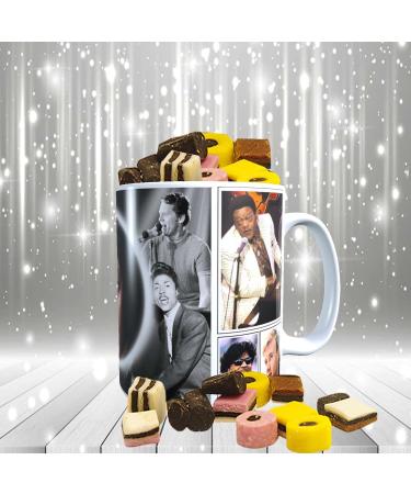 Rock n Roll Greats of The 50s & 60s Celebrity Music Icon Mug with Choice of Sweets Gift - Buy Online on GoSupps.com